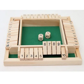 

4 Players Digital Puzzle Game For Party/Club/Family Games Shut The Box Board Game Set Number Drinking Games