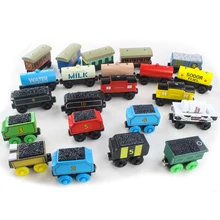 Wooden font b Toys b font Thomas Train Car Magnetic Thomas And Friends Wooden Model Train