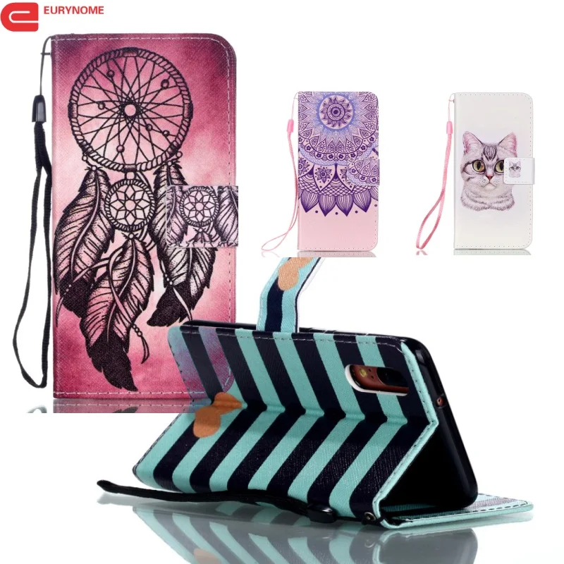 

Fashion Chinese flower Owl USA UK Flag wallet card PU leather stand case cover for Samsung Galaxy Xcover 3 Xcover3 G388f G388