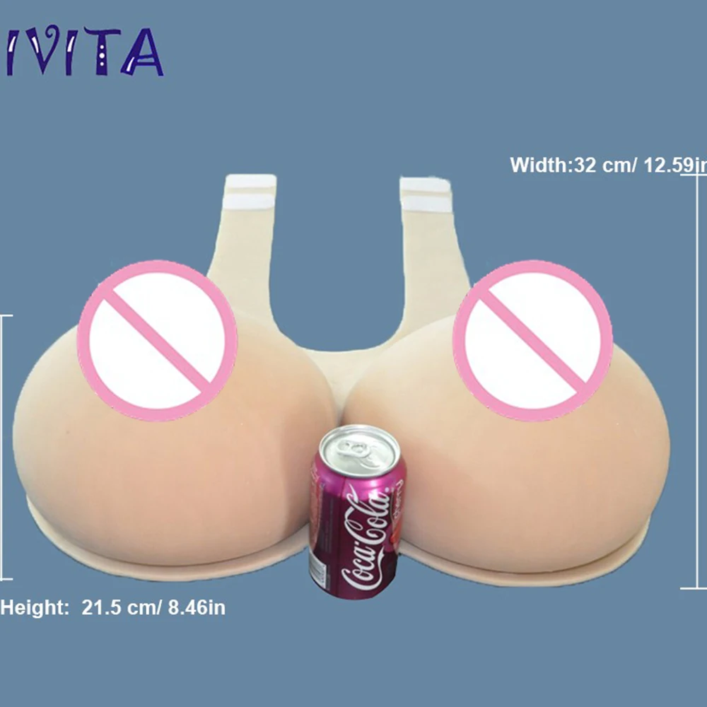 IVITA 12 кг огромные искусственные груди реалистичные силиконовые сиськи для