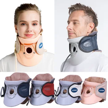 

Inflatable Neck Cervical Support Traction Device Neck & Upper Back Pain Relief Collar Cervical Vertebra Tractor