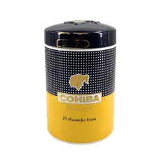 COHIBA гаджет классический желтый портсигар чехол Humidor керамическая банка инструменты для хранения для домашнего офиса подарок аксессуары BQ-5003