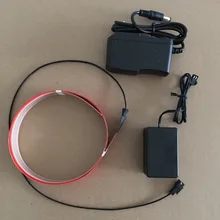 Хорошее качество 2 см x 1 м полоска с DC12V инвертор электролюминесцентный провод с контроллером электролюминесцентный свет бар