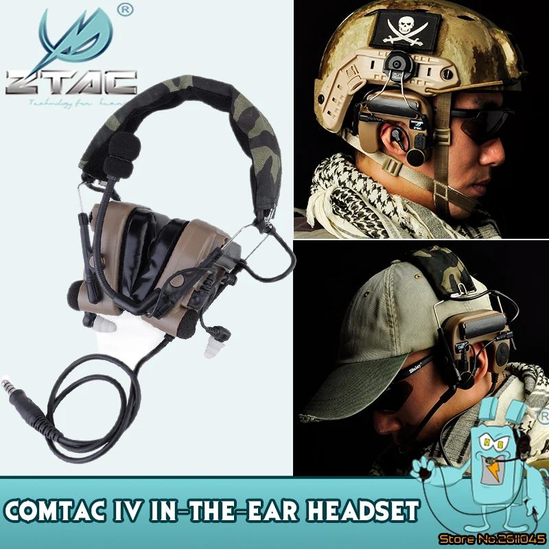 Z tactical Softair peltor Comtac IV Headset Noise canceling headphones