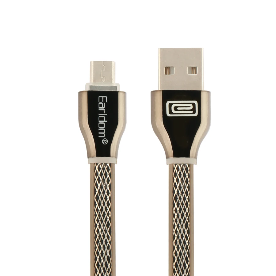 Micro USB кабель с алюминиевым корпусом LED micro usb для Samsung s7 зарядный синхронизации и