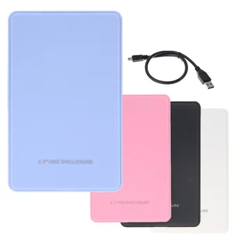 

2.5 inch Sata to USB HDD External Enclosure Tool Free 2.5 Inch USB 3.0 Hard Drive Disk Box Case for Windows 7/8 or Mac OS
