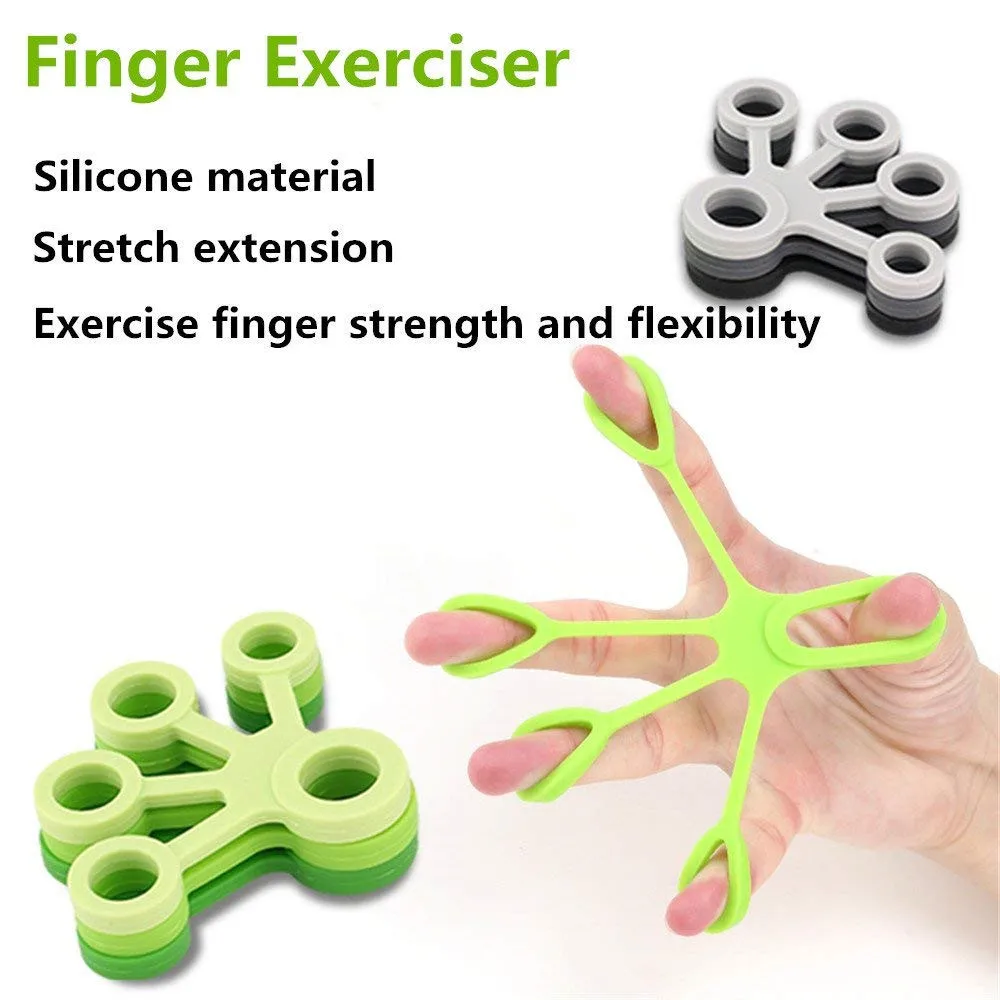 

CHAMSGEND Hand Puller Finger Resistance Bands Exercisers Stretcher Rehabilitation Training Pull Ring Expander Grip Finger Pull