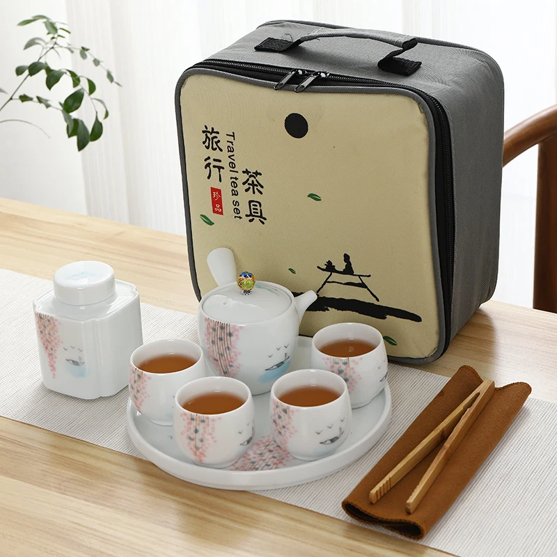  TANGPIN ceramic tea sets handpainted kung fu tea sets teapot gaiwan teacups portable travel office 