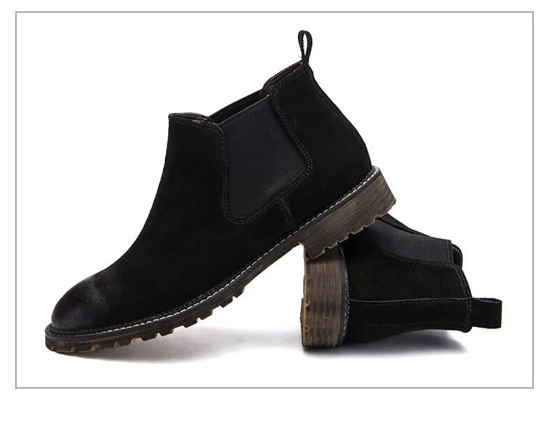 Мужские ботинки «Челси» на молнии с круглым носком; Винтажные ботинки в байкерском стиле; модная обувь в британском стиле