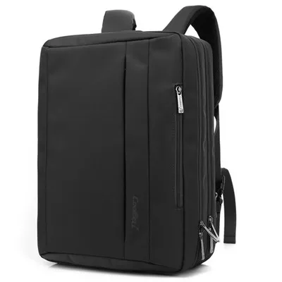 COOLBELL15.6/17,3 дюймов рюкзак многофункциональный портативный рюкзак сумка для ноутбука нейлоновая водонепроницаемая сумка Открытый бизнес-рюкзак - Цвет: BLACK
