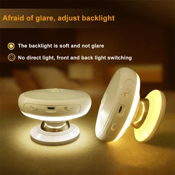 

Motion Sensor Night Light Rotating LED Sensor Lamp with USB Battery Powered Wardrobe Nightlight GHS99
