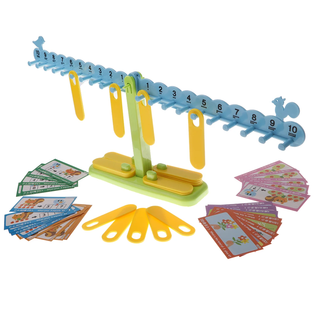 Children Preschool Balance Scale Balance Game Math Learning Toy Gift
