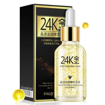 

24K Gold Collagen Elastin Face Serum facial Anti Wrinkle Aging Moisturizing Serum Acne Treatment Whitening Face Ageless Beauty