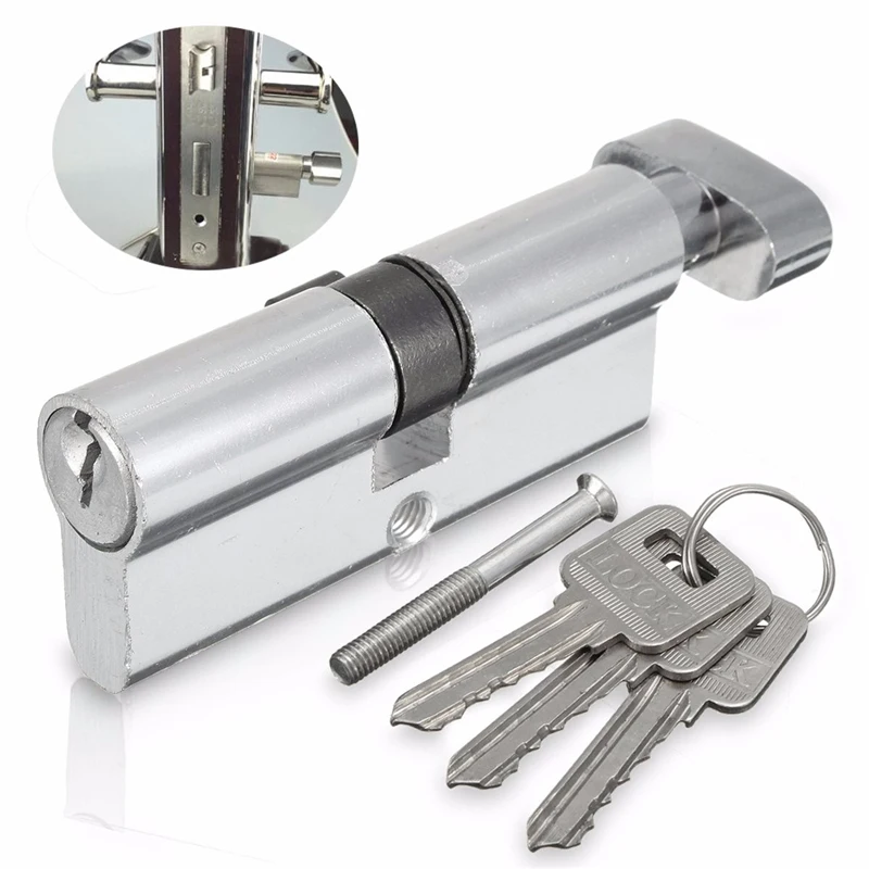 

JD Symmetry Copper Core Door Locks Security Locking Cylinders Aluminum Lock Core Interior Door Bathroom Wooden Door Handle