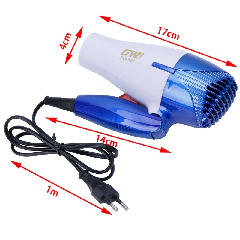 Портативный Мини Складной 1200 Вт фен для волос Дорожный фен компактный вентилятор