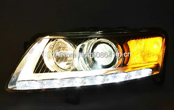 OEM светодиодный налобный фонарь для Audi A6L 2005-2011 с комплектом D3S HID