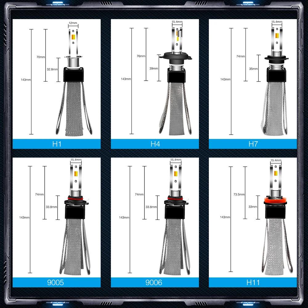 Три Цвет T9 Cветодиодные лампы для авто фары led лампа ходовые огни лед диодные лампы для авто светодиодный фар автомобиля луковицы 80 Вт 6000 К 9600LM H1 H4 H7 H11 9005 9006 Авто Туман передние фары