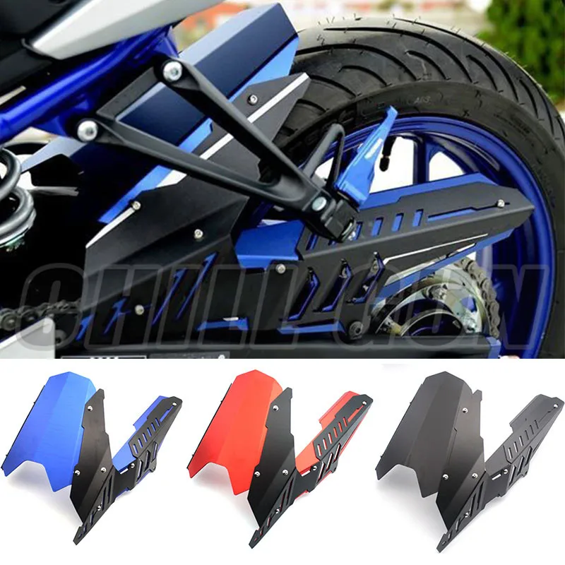 

Motorcycle CNC Mudguard Chain Guard Cover Kit Rear Fender for YAMAHA YZF R25 R3 MT-03 MT03 MT 03 2015 2016 2017 YZF-R3 YZF-R25