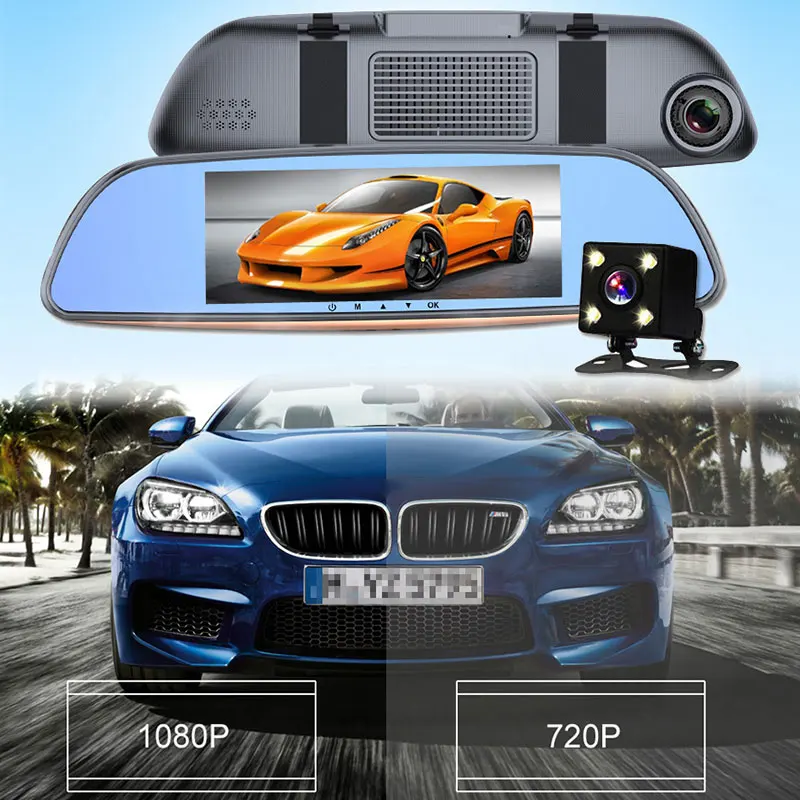 

VEHEMO 2.5D IPS Screen Touch Screen Car DVR Dash Camera Photography Recorder Multi-Touch Multifunctiona Driving Recorder