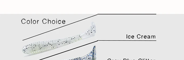 Soft Fishing Lures Shad Paddle Tail Rock Carp Fly Fishing   Artificial Baits Jig Head 100pcs 5cm 0.7g Silicon Rubber Fish Fishing Tackle  (8)