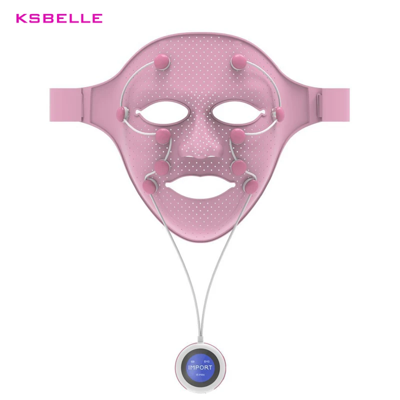 3D vibration massage facial mask pink color Electric Facial Mask Skin