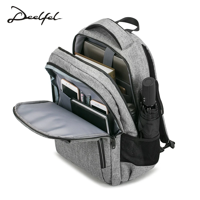 

DEELFEL Anti Thief USB Backpack 15.6inch Laptop Backpack For Women Bagpack Men School Backpack Leisure Bag Unisex Travel Mochila