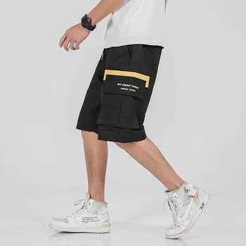 

men shorts sweat hip hop streetwear summer military cotton mens bermuda shorts M-5XL 2019 loose cargo mens short