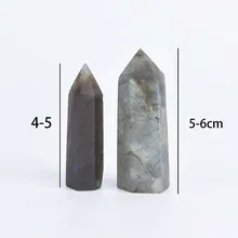Натуральный обсидиановый Кристалл колонна с двойным острым
