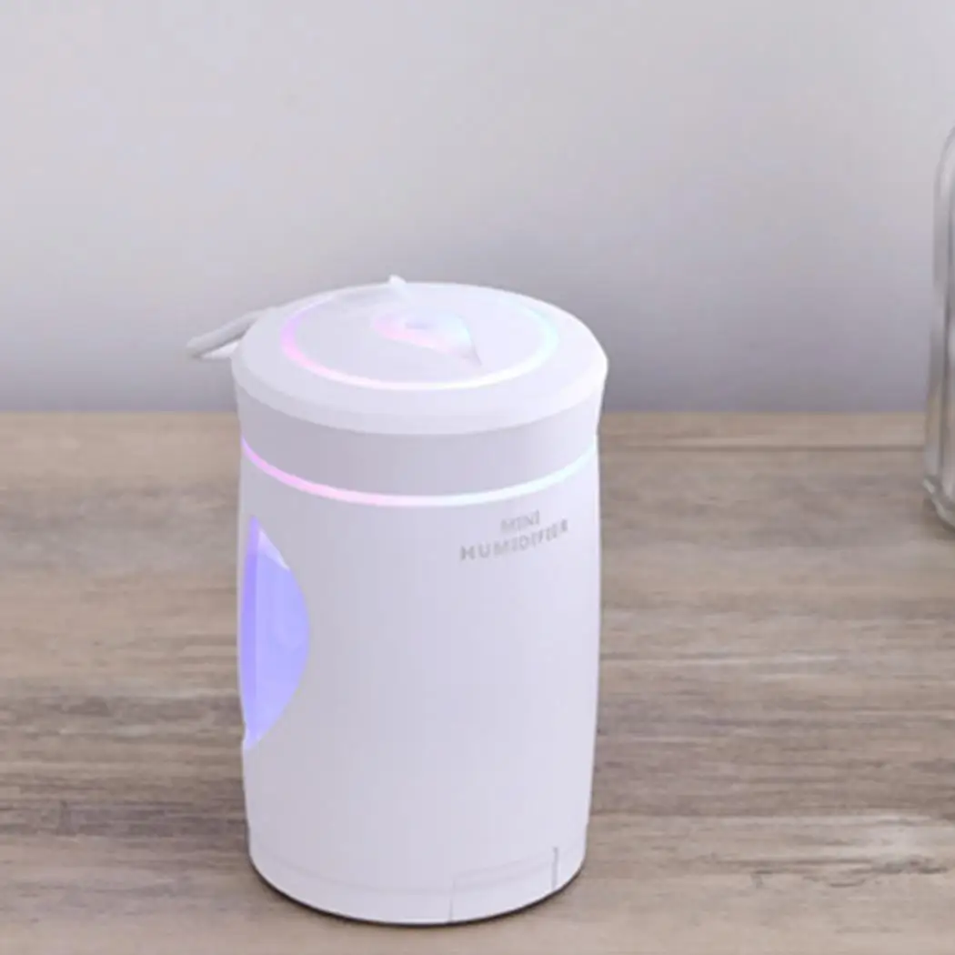 

220ml Ultrasonic Air Humidifier Aroma Essential Oil Diffuser Humidifier Phone Holder Mist Fogger Maker LED Phone Stand Portable