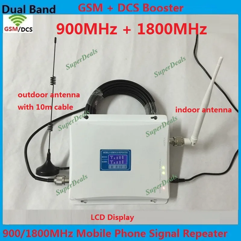 

LCD Display !!! Dual Band GSM 4G Repeater GSM 900mhz DCS 1800mhz Cellular signal booster 2G GSM Mobile Phoen Signal Amplifier