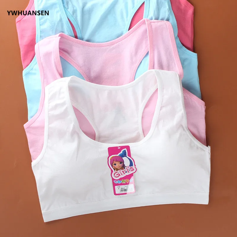 YWHUANSEN Free Shipping Cotton Kids Bra Camisoles Sports ...