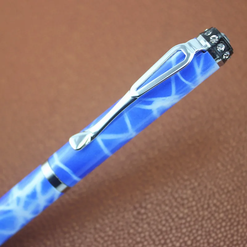 Jinhao 301 Алмазная перьевая ручка высококачественные серебристые стальные