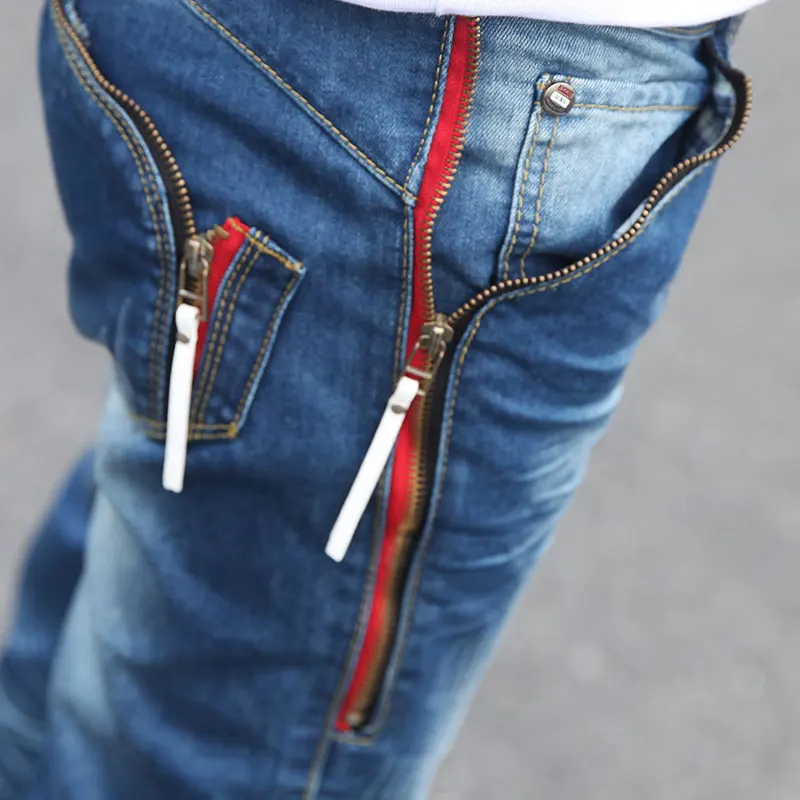 Batmo 2019 autunm male Zipper pockets blue jeans men's clothing trend slim small trousers male casual pencil pants