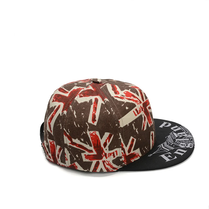 Новинка Хип-хоп шляпа Британский флаг рисовый флаг Европейская и американская бейсбольная Кепка Хип-Хоп Плоская Шляпа железная башня хип-хоп шляпа