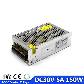 

Switching switch Power Supply 30V 5A 150W SMPS Transformer 110V 220V AC to dc30V SMPS For CNC CCTV 3D Printer Stepper Motor