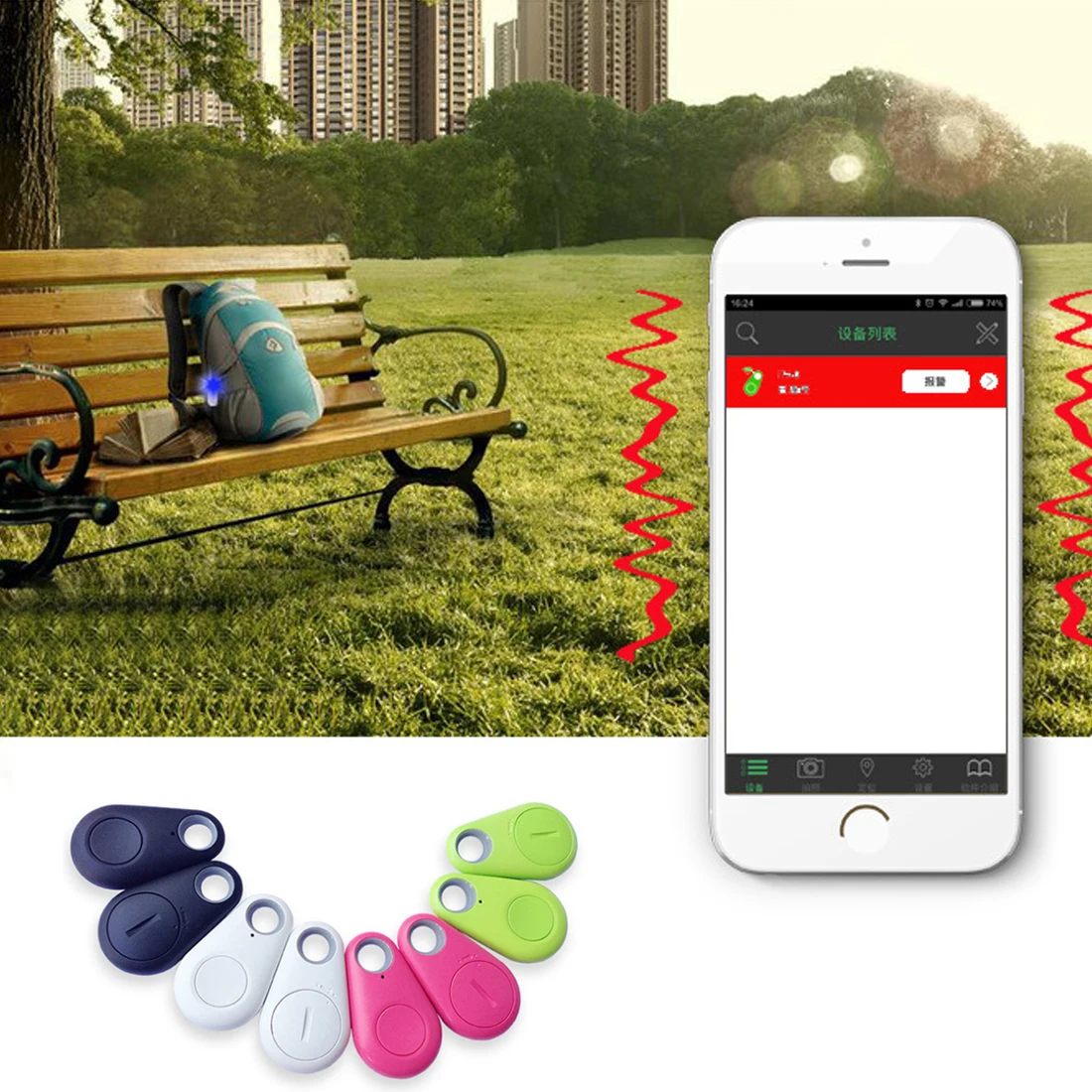  Neue Mode Smart Bluetooth Tracker Auto Aktivität Tracking Gerät GPS Locator für Kinder Pet Anti Ver