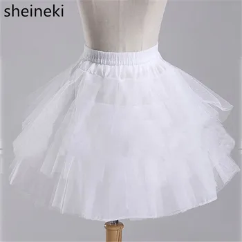 

Stock White Black Ballet petticoat Wedding Accessories Short Crinoline Petticoat Bridal Lady Girls Children Tutu Underskirt