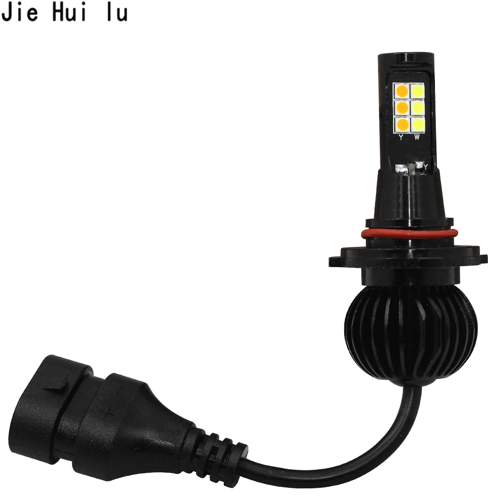 

Headlight Dual Color LED Car Headlamp 20W 10000LM H4 LED Bulb 3000K 6000K Auto Fog Light DC 12V IP68 Bulbs White and Yellow