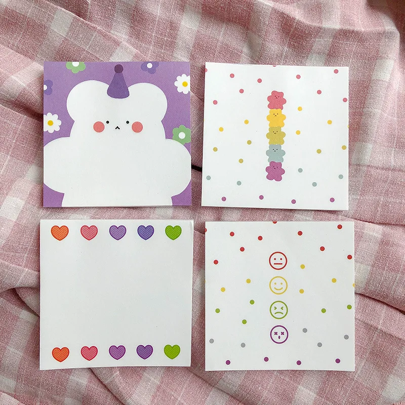 SIXONE 50 листов Ins Floret Candy Bear Note Book милый мультяшный блокнот портативный карманный с