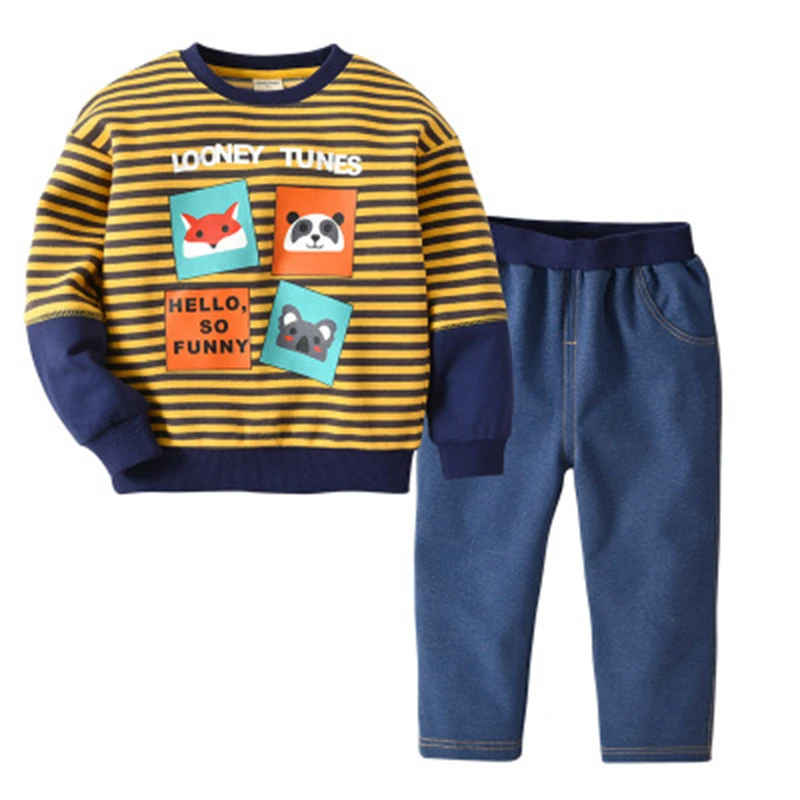 

BAOZIWO 2019 Lovely Children Leisure New Style Children Boy Set Cute Kid Casual Boys Suit