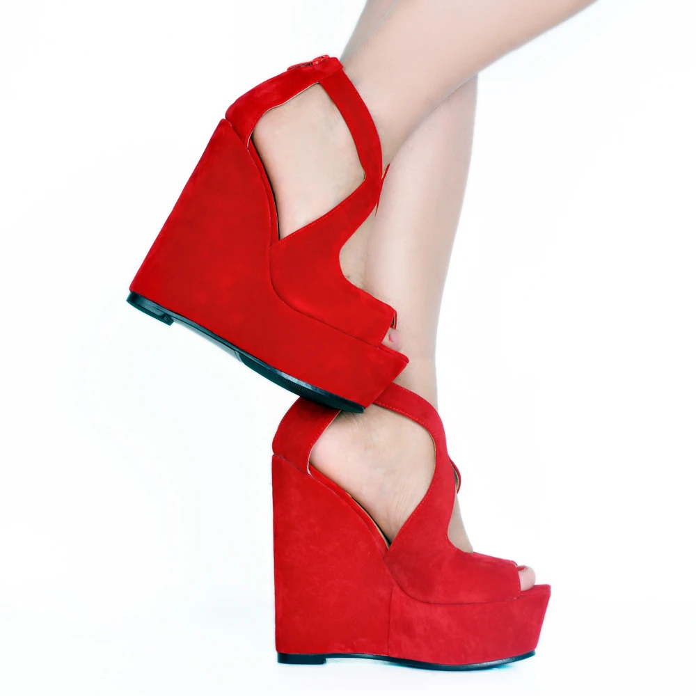 Élégant Taille De ef10942 Coins Sandales Sexy Chaussures Belle Toe Ef10941 Initiale Nous Rouge Plus Mode Pompes Femmes Femme L'intention Super 15 Peep 4 Noir wFXHqSWx