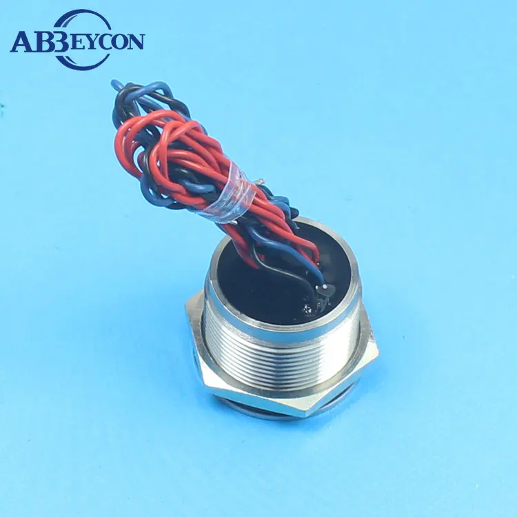 Abbeycon 2A/3A/5A 19 мм RGB точечный светодиодный светящийся фиксатор 5В/12В/24В плоская