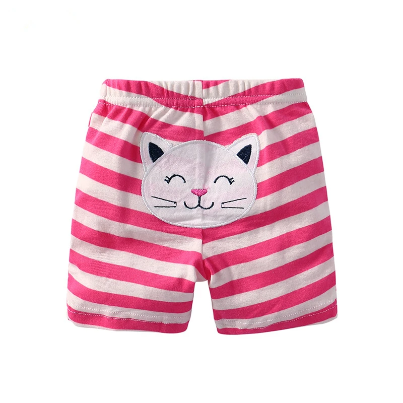 Summer Baby Shorts 1 Piece Cartoon Unisex Kids Trousers Knitted Cotton