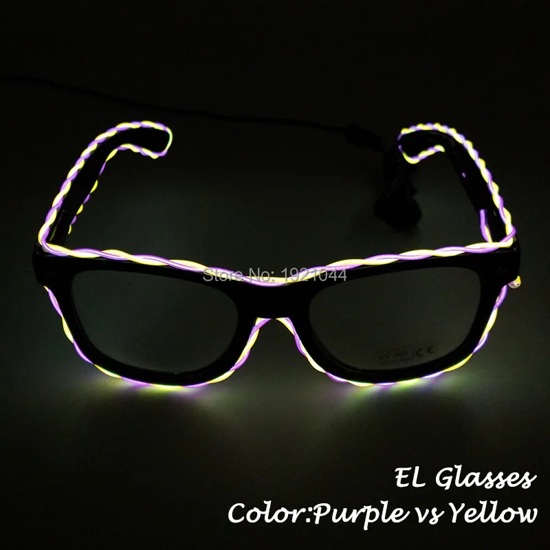 glowing(purple  yellow