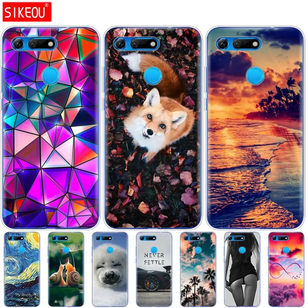 

Case For Huawei Honor View 20 V20 Case TPU Soft Silicone Cover For Honor V20 Cute Animal Pattern SiliconeProtective Back Cover
