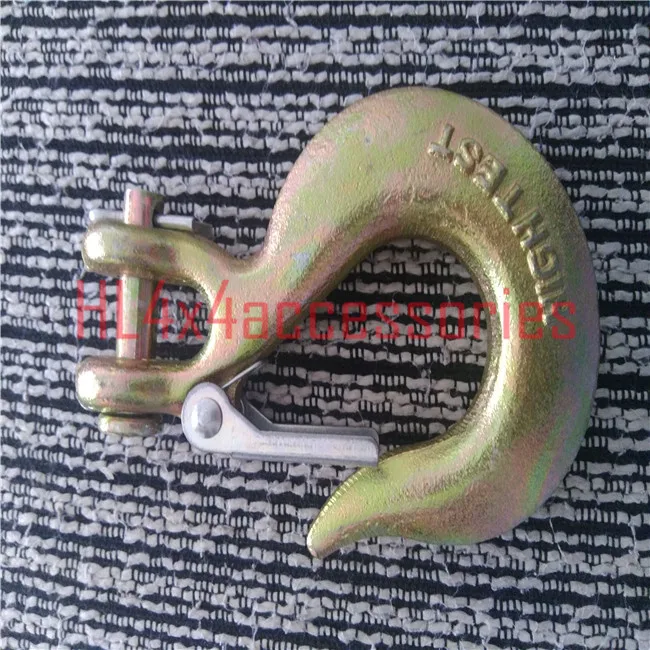 دعاوى ونش ونش هوك الثقيلة حزام حبل استعادة انتزاع clevis هوك ل داينيما ونش حبل 4x4 الطرق الوعرة اكسسوارات