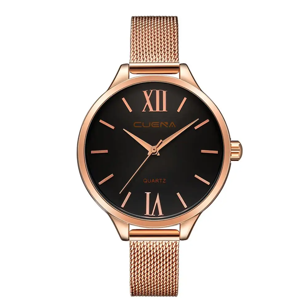

Relogio feminino Slim Stainless Steel Band Elegant Women Analog Quartz Wrist Watch Xmas Gift