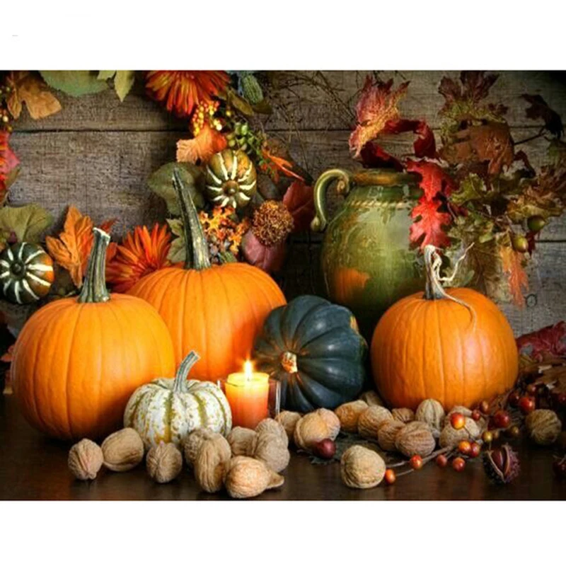 Pumpkin Diamond Embroidery Needlework Diamond Mosaic Crafts 5D Diamond