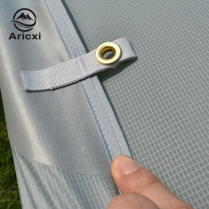 Billige ARICXI 15D silikon beschichtet nylon ultra licht plane Freien markise plane licht gewicht tragbare camping shelter sonnenschirm zelt tarp