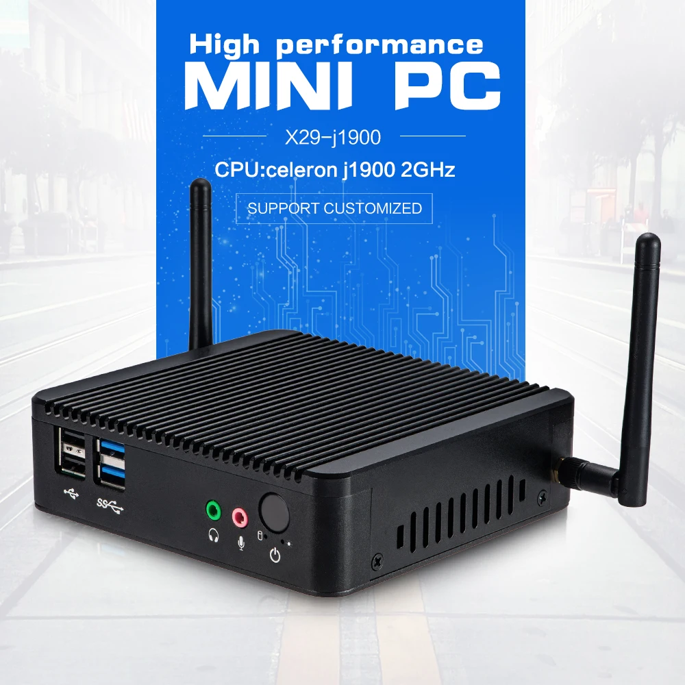 2015 New MINI PC Windows Celeron J1900 Dual Lan Small